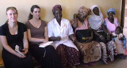 ICRHB MOMI team, a midwife and 3 community health workers 