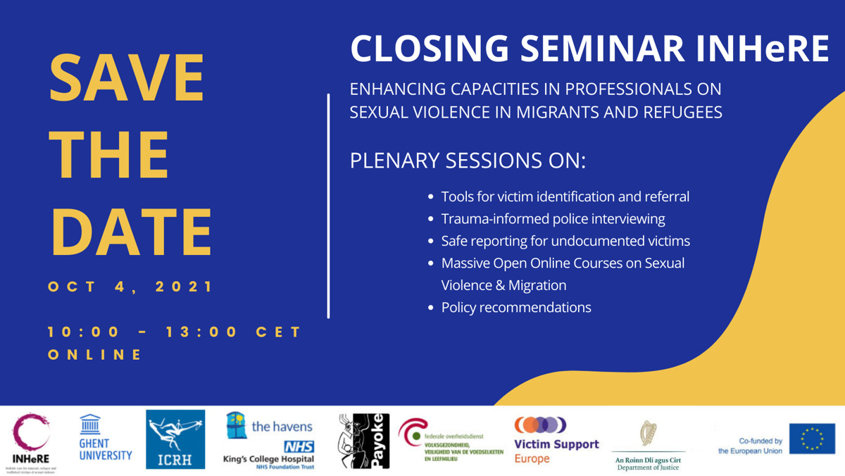 Save the date! Closing seminar INHeRE (2019-2021)