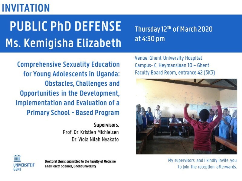 PhD defense by Ms Elizabeth Kemigisha